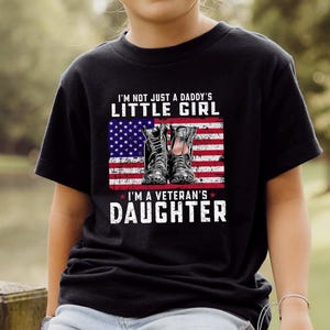 Veterans Daughter Youth Tshirt for Military Daughter Shirt Youth Kids Veteran Family Shirt Military Daughter Kids Shirt Military Kid tShirt