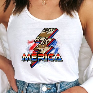 Trendy Merica 4th of July Tank Top USA Flag tee Merica Tank Top America Tank Top July 4th Tank  Patriotic Shirts Fourth of July Women USA