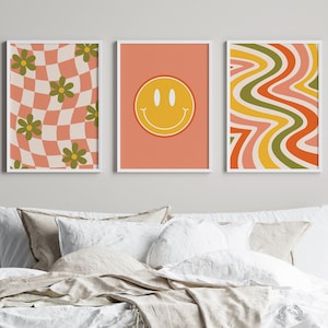 retro gallery wall bundle | 60s 70s 1960s 1970s posters | dorm room wall art artwork decor download