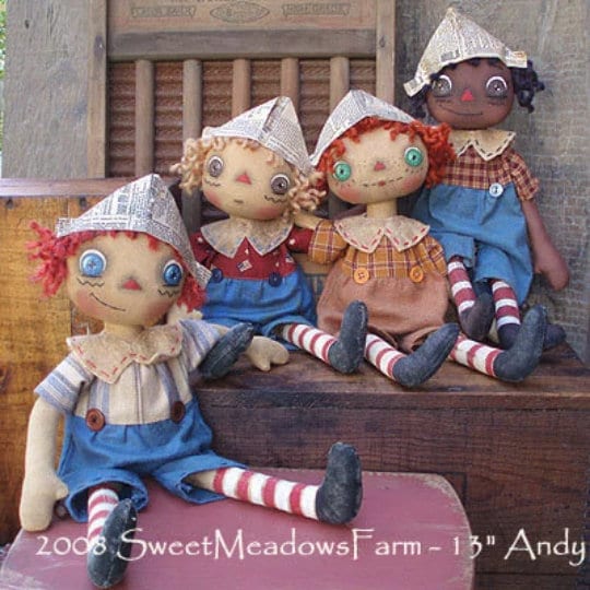 Little Ragady Muppet Biggest Little Raggedy Dolls E-PATTERN - Etsy