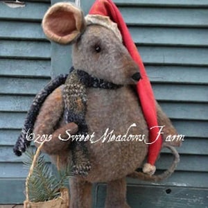 Souris Joyeux Noël Primitive E-PATTERN