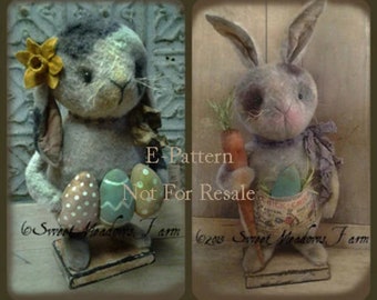 Another Prim Bunny Standing Rabbit E-PATTERN