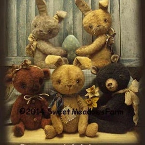 Bunny and Bears Primitive E-PATTERN