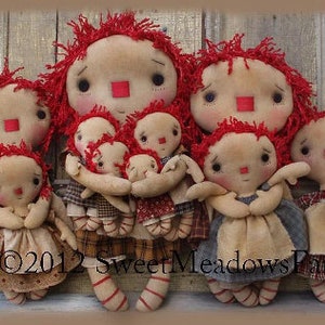 Ten Little Raggedies Primitive E-PATTERN