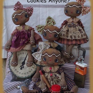 Primitive E-PATTERN Gingerbread Girls, Cookies, Anyone?