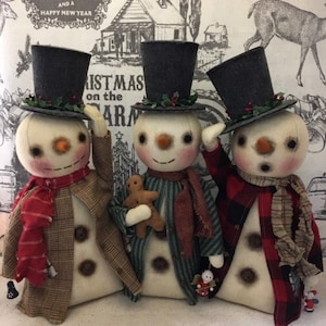 Top Hat Snowman E-PATTERN