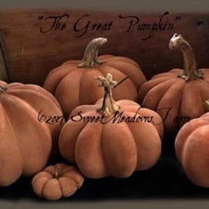 The Great Pumpkin, brand new pumpkin epattern for Fall