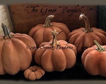 The Great Pumpkin, brand new pumpkin epattern for Fall