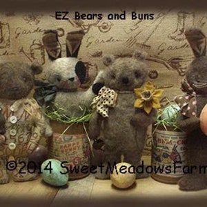 EZ Bears and Bunny E-PATTERN