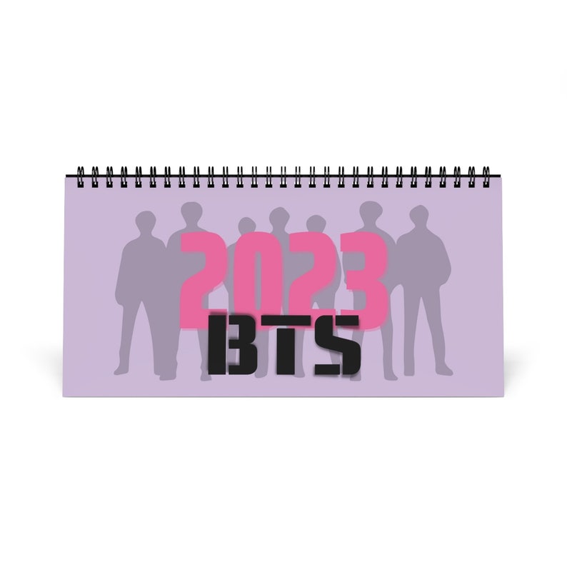BTS Desk Calendar 2023 Korean Symbols Calendar Kpop Merch Etsy
