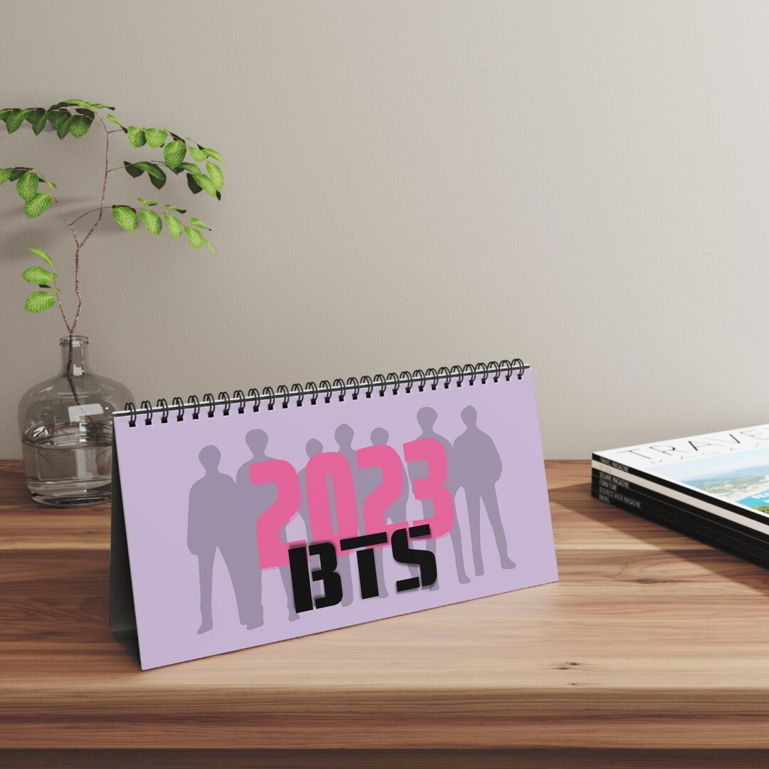 BTS Desk Calendar 2023 Korean Symbols Calendar Kpop Merch Etsy