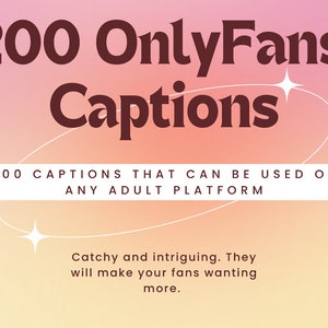 Onlyfans captions