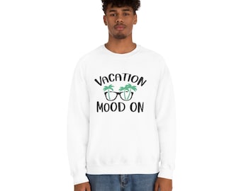 Vacation Mood On Unisex Heavy Blend Crewneck Sweatshirt