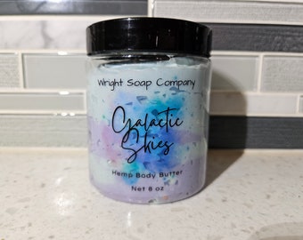 Galactic Skies Hemp Body Butter, Dry Skin, Soothing Moisture Cream