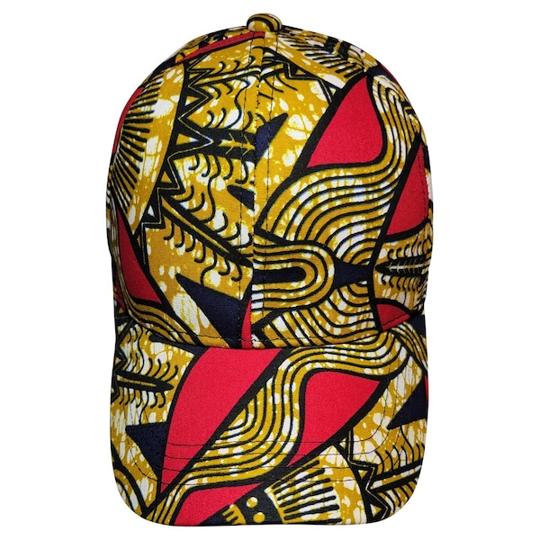 Africain Wax Print Ankara Strapback Cap, frican, casquette de camionneur, cadeau, cadeau fait main, casquette kente, chapeau ankara chapeau imprimé africain, casquette de boule africaine