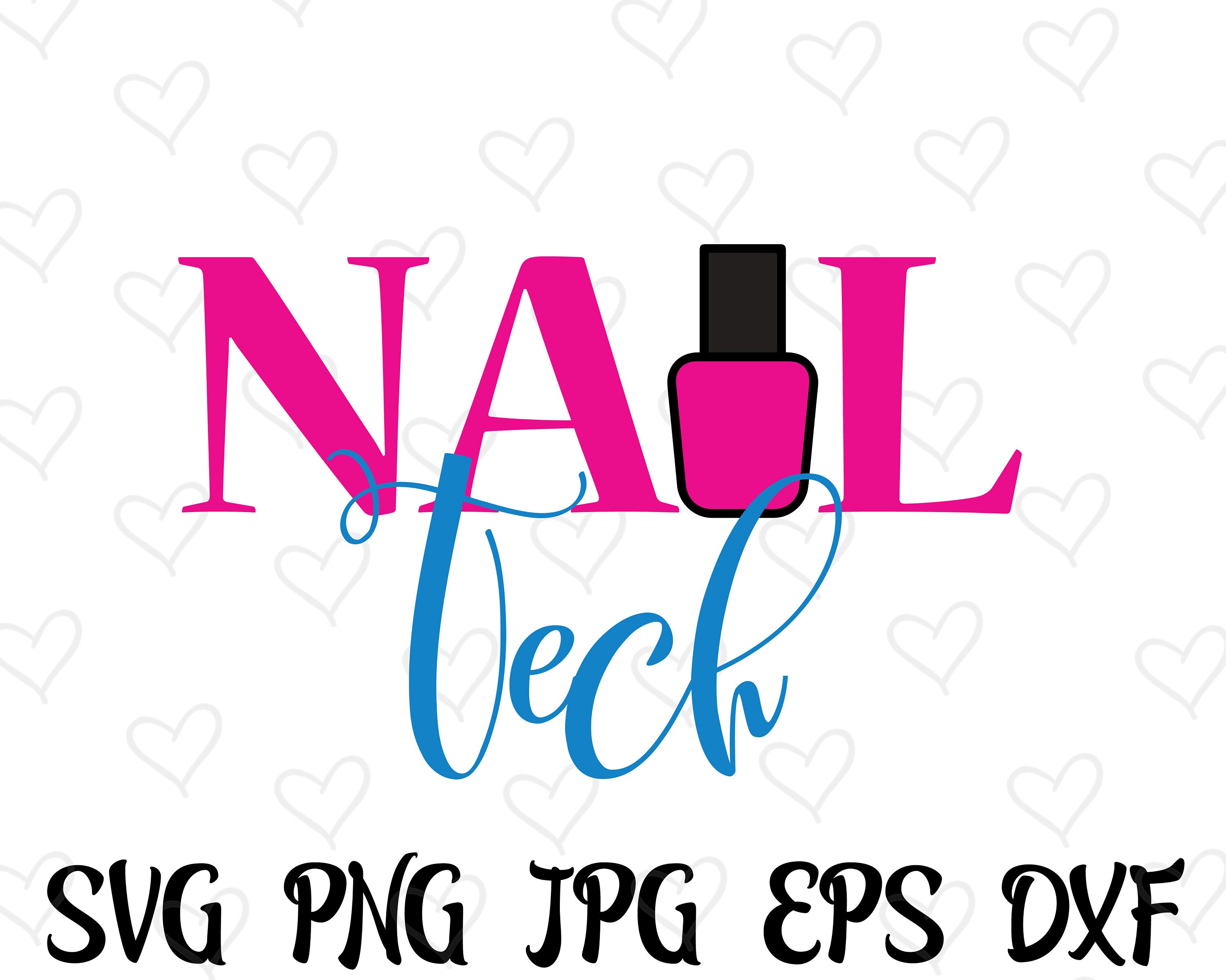 Nail Tech SVG Nail Boss Svg Nail Art Svg Cut File Wavy Etsy