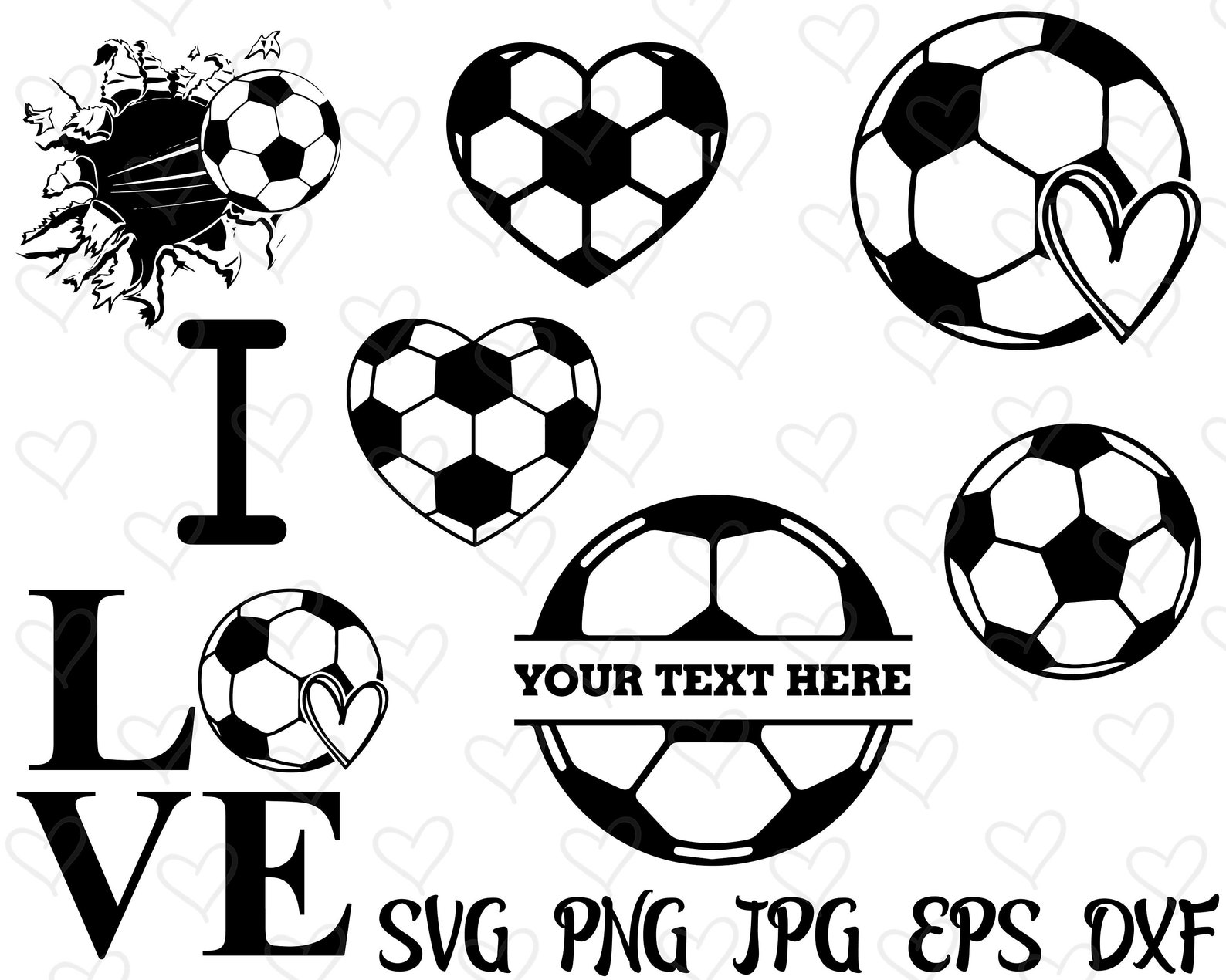 Soccer Svg Bundle, Soccer Ball Monogram Svg, Soccer Designs, Soccer Team Svg, Soccer Ball Svg