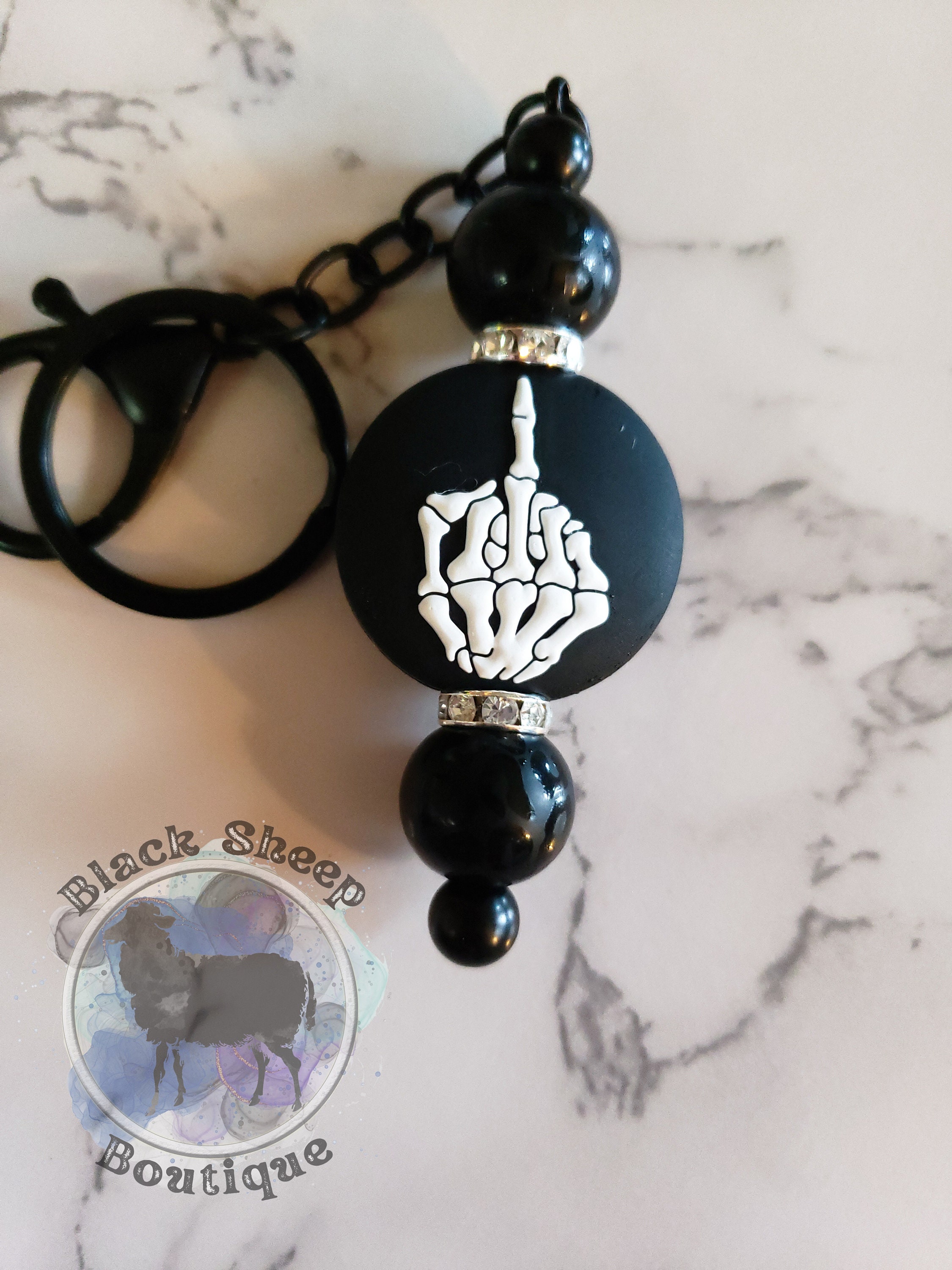 Middle Finger Keychains Etsy