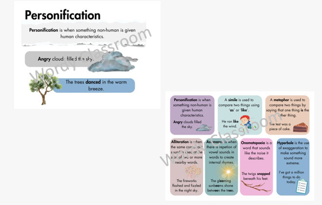 Literary Device Visual Aids- DIGITAL DOWNLOAD - Etsy