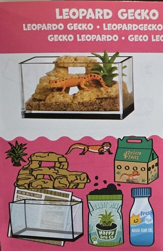 Miniverse Animals LEOPARD GECKO set