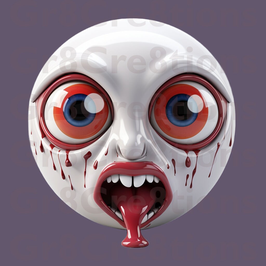 Drama Pack #13 - 5 3D White Emojis, Unique Expressions, 2048x2048 PNG ...