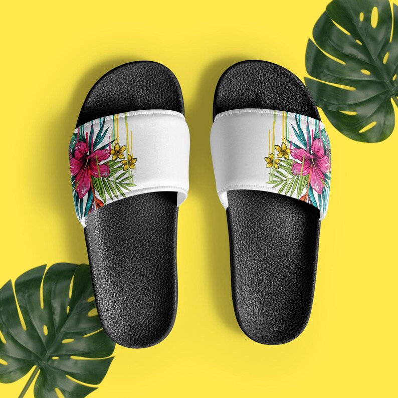 Women's Slides Flip Flops for the Pool / Beach Etsy