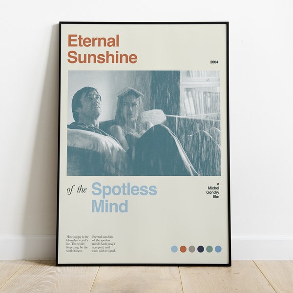 Eternal Sunshine of the Spotless Mind Minimal Movie Poster - Digital Download, Instant Print, Movie Art, Wall Decor, Film Lover Gift