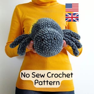 Crochet Pattern: Cute Spider Plush Toy - Beginner-Friendly Halloween Project