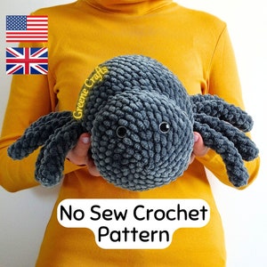 Crochet Pattern: Cute Spider Plush Toy - Beginner-Friendly Halloween Project