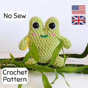Crochet Pattern: Chubby Frog Plush Toy - No Sew Amigurumi