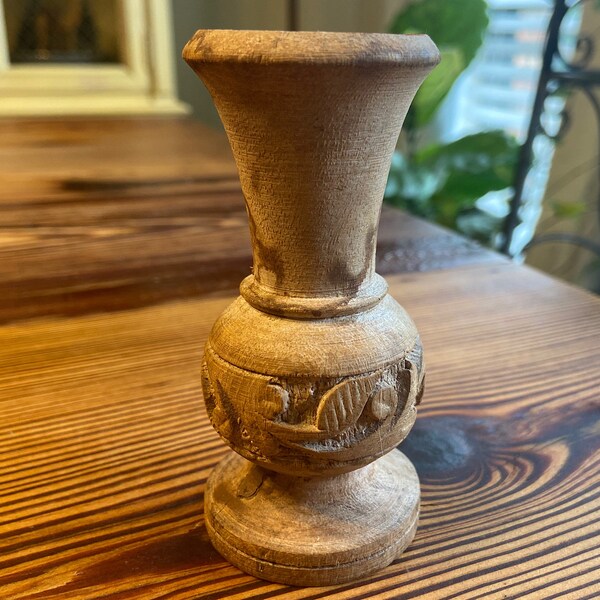 Wooden Pencil Vase Etsy