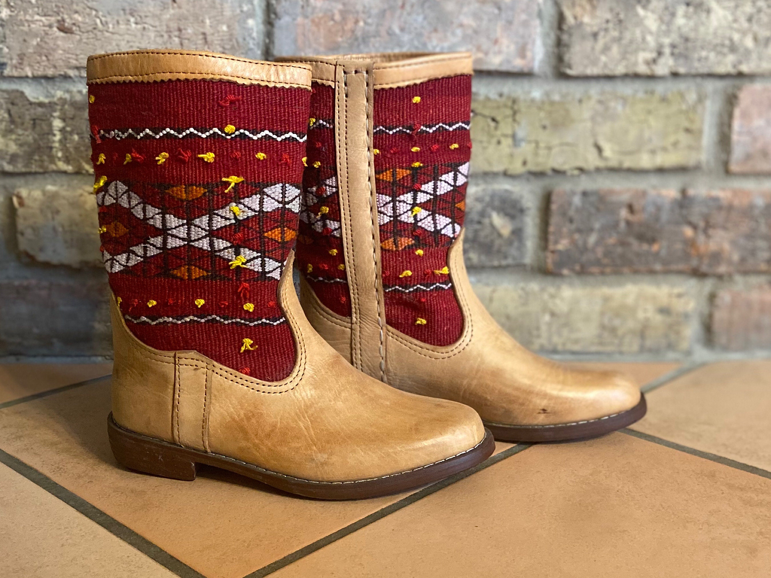 Kilim Boots - Etsy