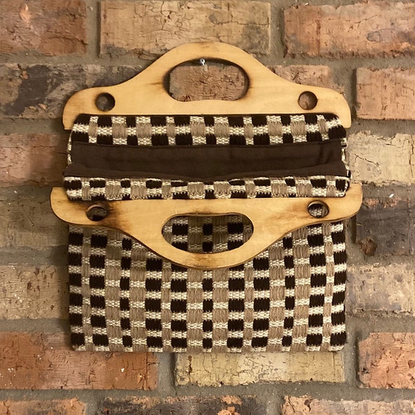 Wooden Handle Bag Etsy