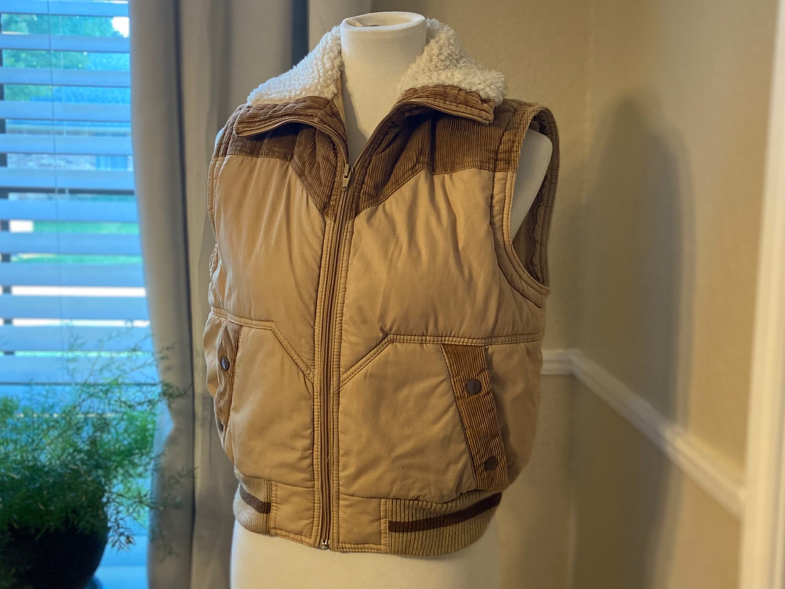 70s Puffer Vest Men - Etsy UK