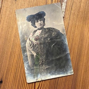 Russische theateractrice Miss De Woronewskaja Vintage ansichtkaart - begin 1900 - perfecte advertentie om gratis schip minimum te bereiken!