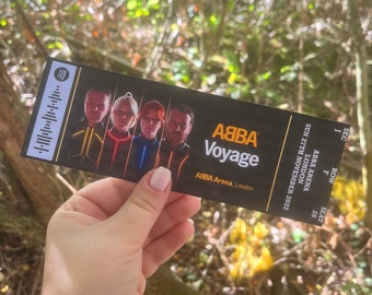 Abba Voyage Souvenir Ticket Etsy