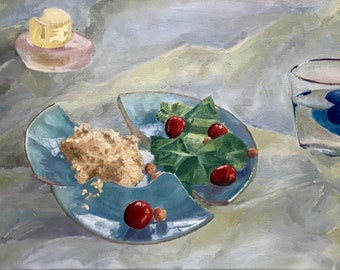 Broken Pieces, Giclée Print, Original Oil Painting, Still Life, Emotional Art, Wall Decor, Dining Room Art