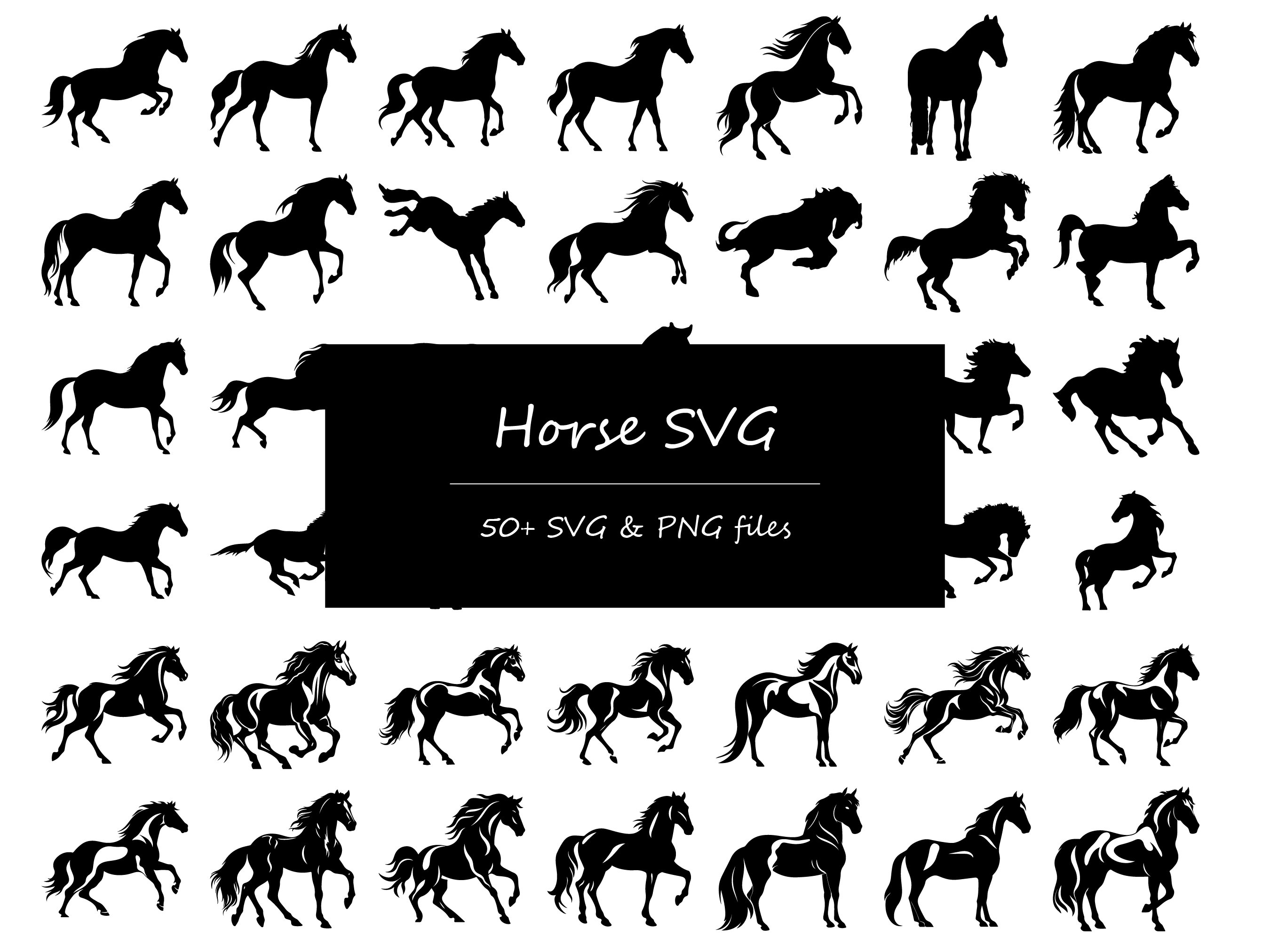 Mule Rearing Svg Horse SVG Bundle, Horse Silhouette SVG, Bucking Horse SVG, Rocking ...