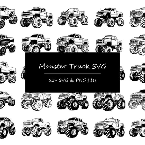 Monster Truck SVG Bundle, Monster Truck Birthday SVG, Monster Truck Jam SVG, monster jam truck svg, monster truck valentines svg