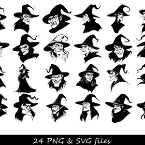 Heks SVG, heksengezicht SVG, Scarlet Witch SVG, Halloween svg heksenhoed, Hocus Pocus svg, heks schedel svg, heks zwarte kat svg, heks teef svg