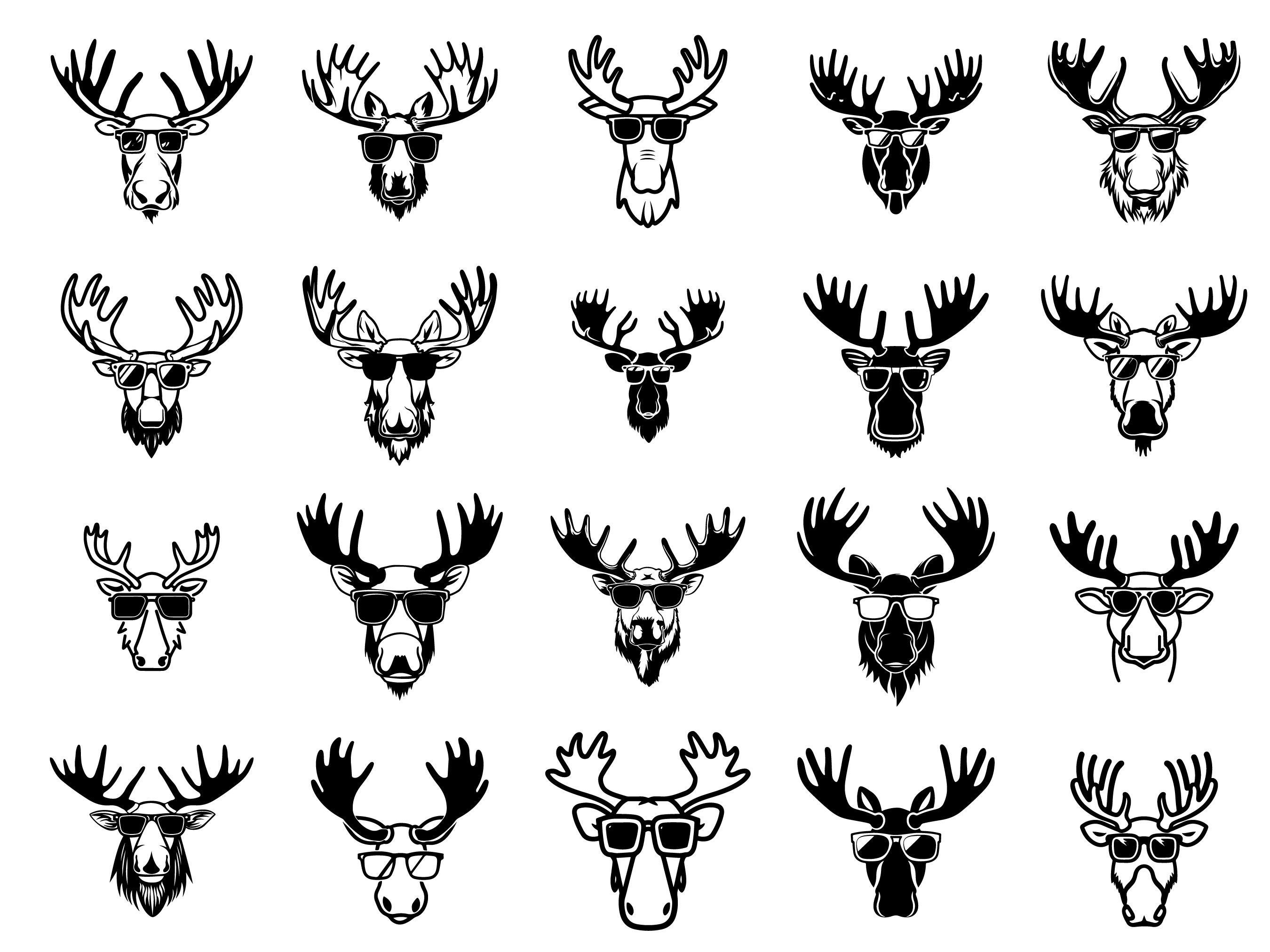 Moose Riders Svg Moose SVG, Moose Head SVG, Cute Moose SVG, Forest Animal Svg, Wildlife ...