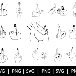 Pakiet SVG środkowego palca, szkieletowy środkowy palec SVG, środkowy palec SVG western, czaszka środkowy palec SVG, szkielet środkowego palca SVG