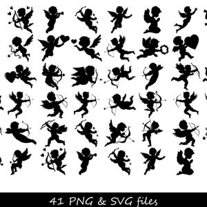 Cupidon SVG, svg Cupidon de la Saint-Valentin, Clipart Cupidon, Saint-Valentin, svg de la Saint-Valentin, Cupidon PNG, amour svg, svg XOXO, svg mignon, svg ange