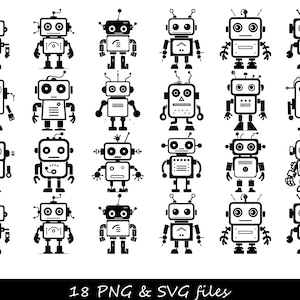 Robot SVG, Robot PNG, Roblox Robot SVG, Robot Factory svg, The Wild Robot svg, Robot Helmet svg, Robot Hand svg, Robot Miniatures svg
