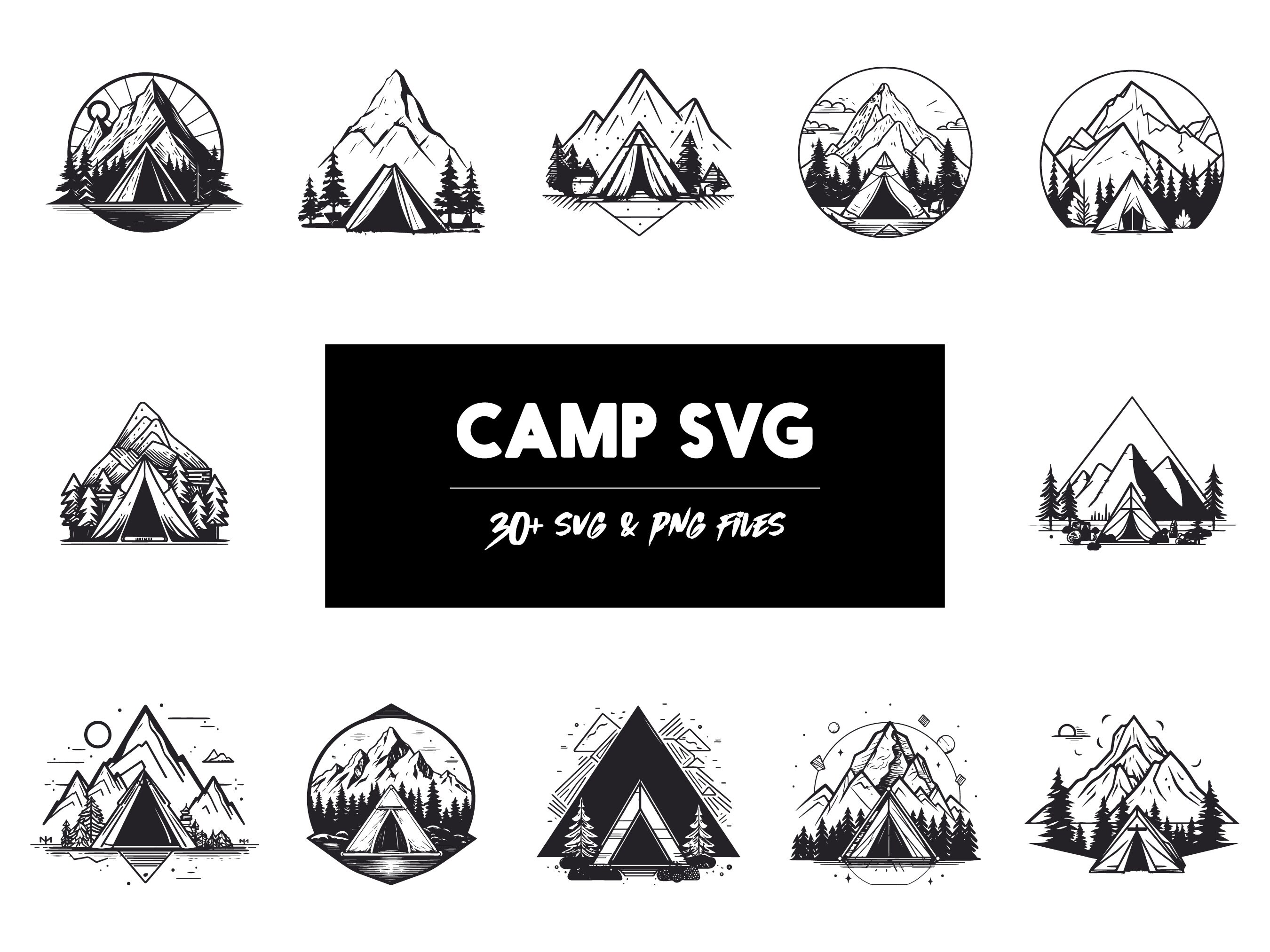 Mountain SVG, Camping SVG, Camp SVG, Mountain Range Svg, Mountain Fall