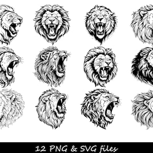 Lion SVG, SVG du Roi Lion, rugissement du Lion SVG, svg Lion, Mustafa Lion King svg, svg tête de Lion, Lion et lionne svg, svg de vecteur Royal Lion