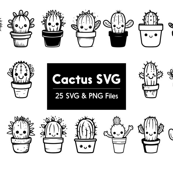 Cute Cactus SVG, Cactus SVG, Cactus silhouette SVG, Saguaro Cactus svg, Cactus Tumbler svg, Cactus Earring svg, Arizona Cactus svg