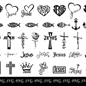 Jesus SVG, Jesus Kreuz SVG, Jesus ist König SVG, Nur Jesus svg, Ostern Jesus svg, Weihnachtsslogan Jesus, Jesus am Kreuz svg, Jesus Fisch svg