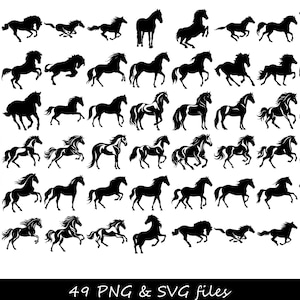 Pferd SVG-Bundle, Pferd Silhouette SVG, bockendes Pferd SVG, Schaukelpferd svg, Aufzuchtpferd svg, Pferdegebiss svg, Westernpferd svg