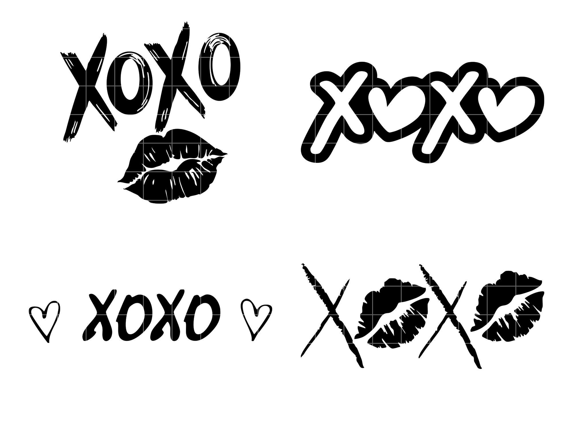 XOXO SVG, Love SVG, Love You Svg, Heart Svg, Love Clipart